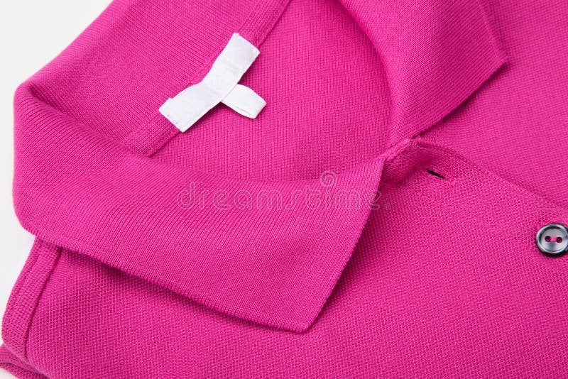 Camisa de polo cor-de-rosa fotografia de stock Camisa de polo cor-de-rosa fotografia de stock