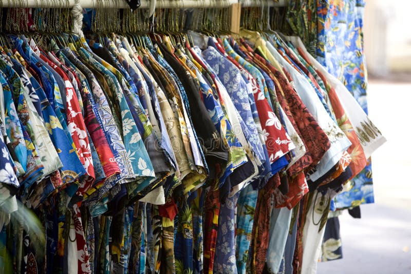 Camisas havaianas fotografia de stock Camisas havaianas fotografia de stock