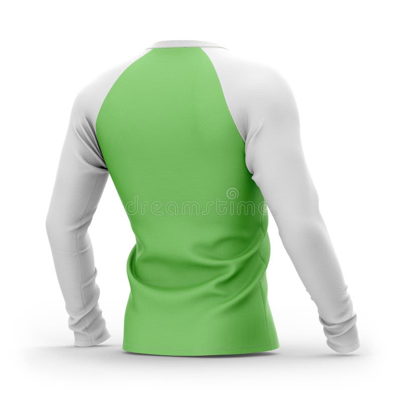 Camiseta Del Verde Del ` S De Los Hombres Con Las Mangas De Raglán Blancas  Largas Stock de ilustración - Ilustración de camisa, negro: 109727927