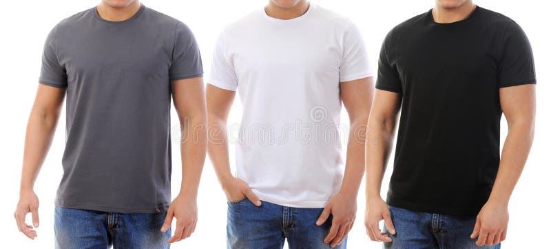 Young man in a T-shirt. isolated on white background. Young man in a T-shirt. isolated on white background.