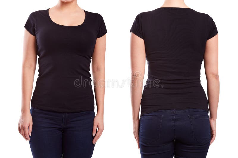 camiseta negra mujer