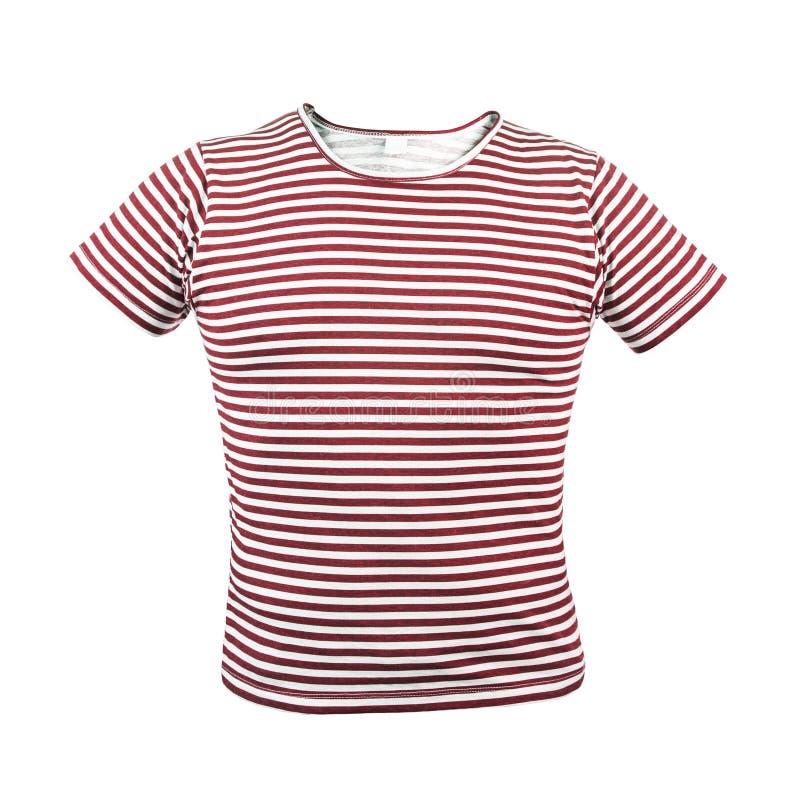 remera rayada roja y blanca