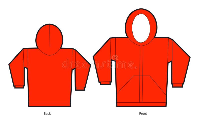 Camisola vermelha ilustração royalty free