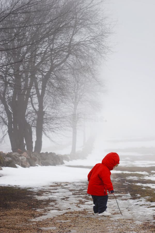 Camminata ritardata di inverno fotografie stock