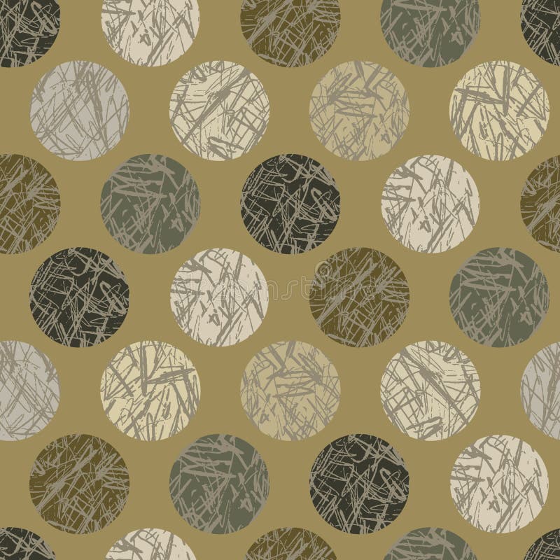 Camo texturpolka Dots Seamless Vector Pattern Background Hand dragit utomhus- stock illustrationer Camo texturpolka Dots Seamless Vector Pattern Background Hand dragit utomhus- stock illustrationer