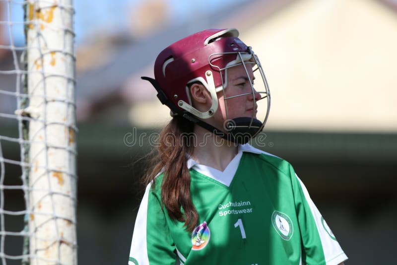 Camogie Junior Championship Semi Final - Limerick versus Cork stock foto's Camogie Junior Championship Semi Final - Limerick versus Cork stock foto's