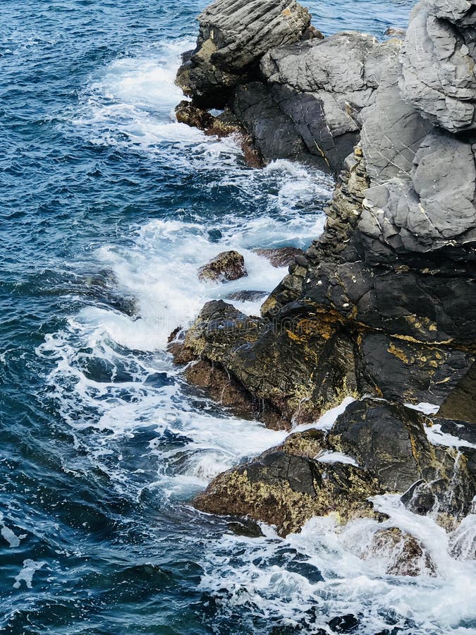Camogli, Meerblick der Halbinsel von Portofino, Genua, Ligurien Nord-Italien lizenzfreies stockbild Camogli, Meerblick der Halbinsel von Portofino, Genua, Ligurien Nord-Italien lizenzfreies stockbild