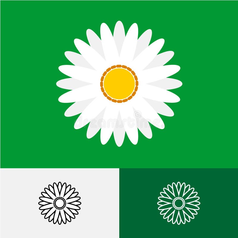 Camomile λογότυπο διανυσματική απεικόνιση Camomile λογότυπο διανυσματική απεικόνιση