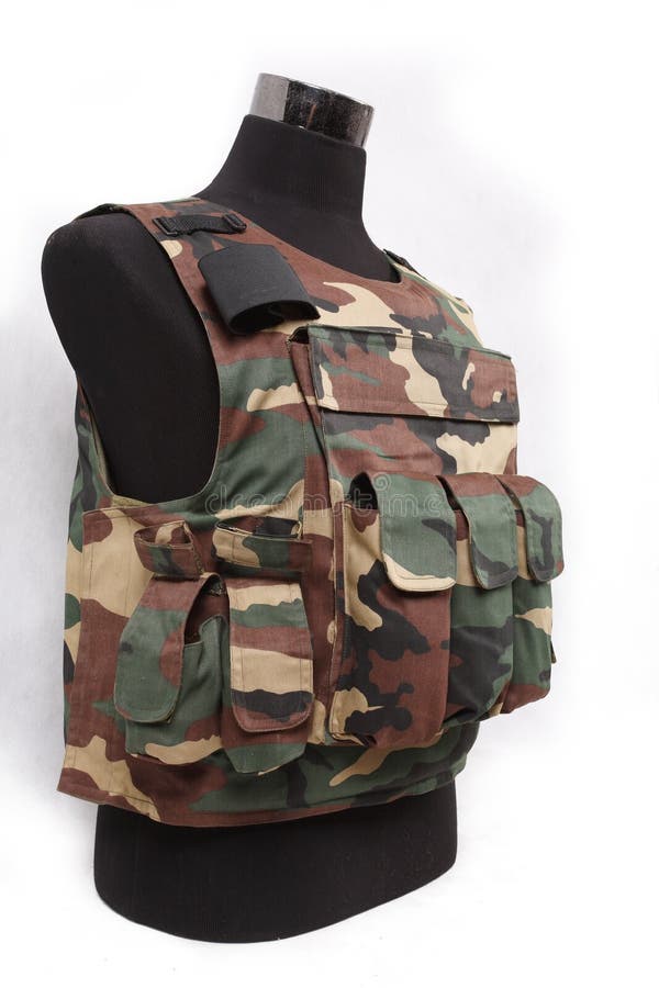 Bullet Proof Vest for Security Forces at Display Stock Photo - Image of  material, vest: 143718416