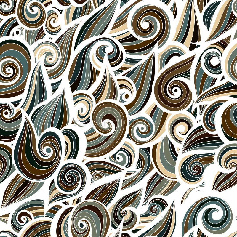 Camouflage military curlypattern background royalty free illustration