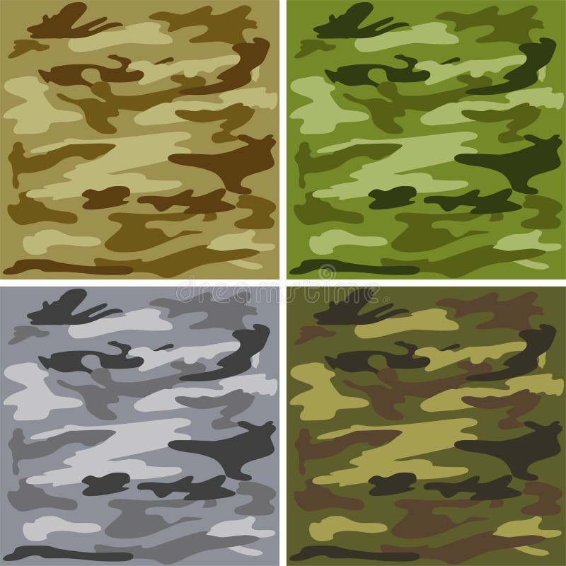 Как рисовать камуфляж поэтапно