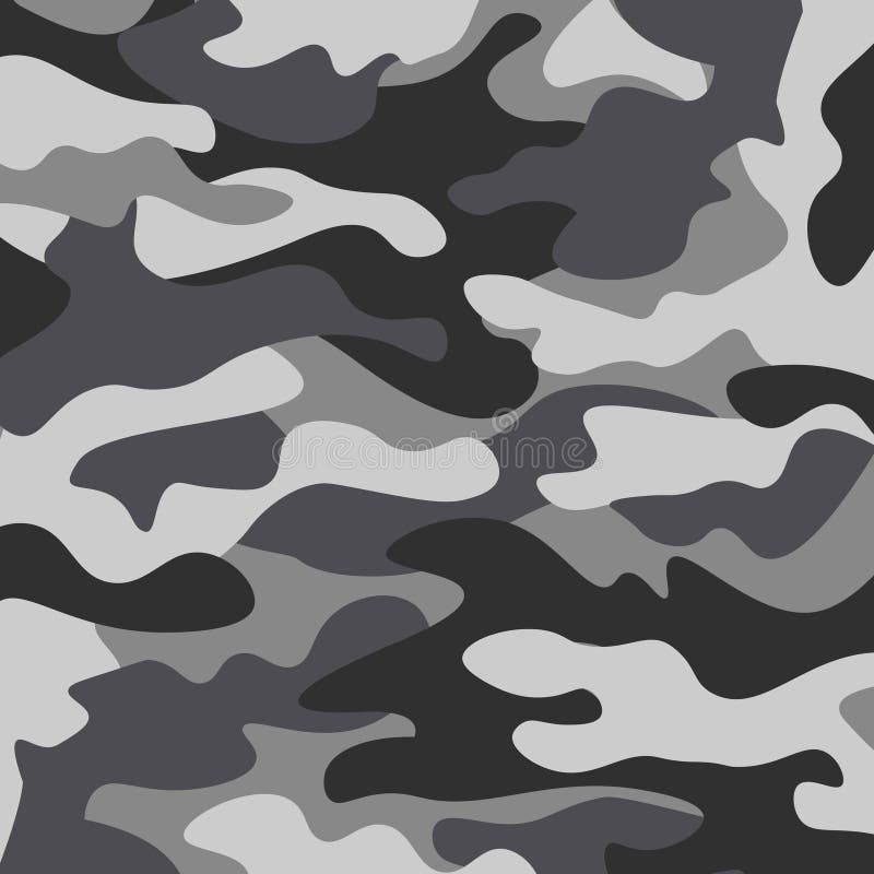 Camouflage Pattern Background. Classic Clothing Style Masking Camo ...