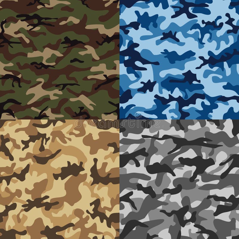 Camouflage Pattern. Digital Camouflage Seamless Pattern Stock Vector ...