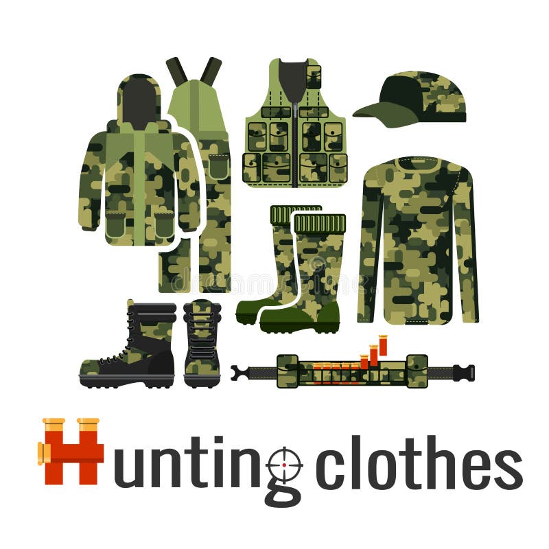 Camouflagekleren voor de jager royalty-vrije illustratie Camouflagekleren voor de jager royalty-vrije illustratie