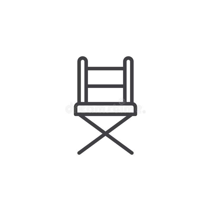 Download Camp chair outline icon stock vector. Illustration of ...