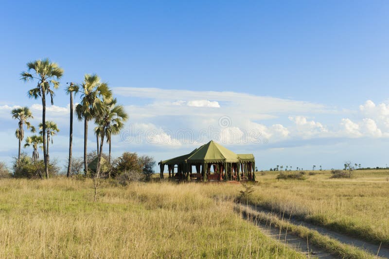 Camp couvert au Botswana, Afrique