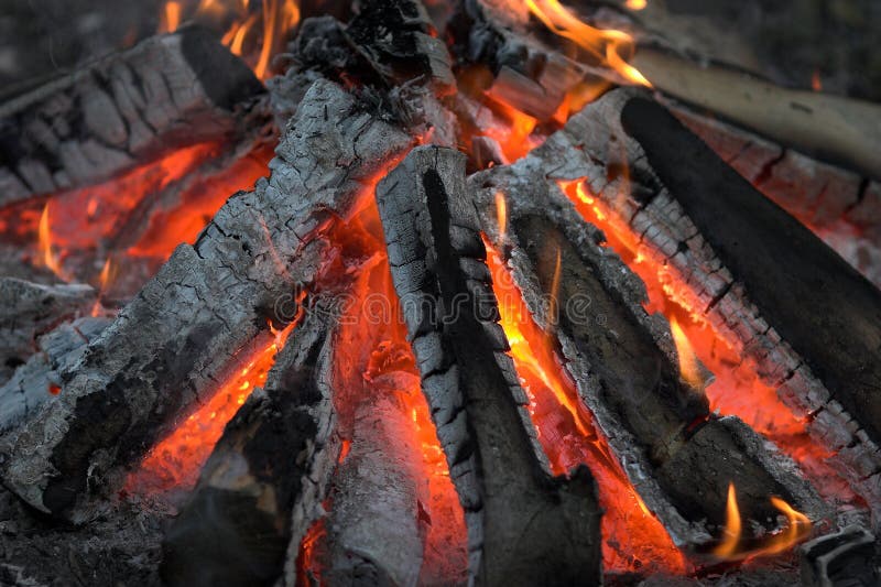 Charcoal fire stock image. Image of fire, night, dark 6040153
