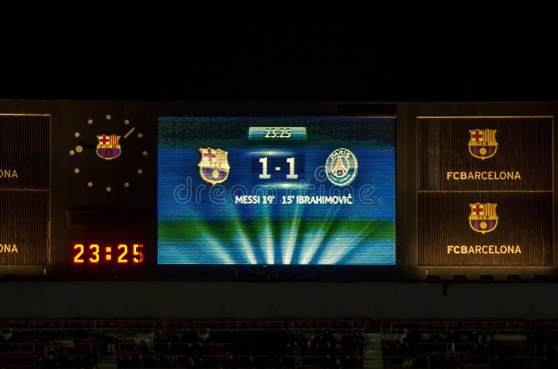 Camp Nou Stadium Before Champions League Editorial Photography Image Of Europe Football