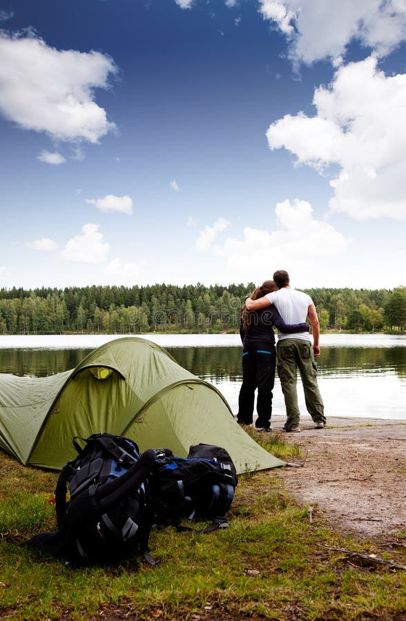 Campa sommar royaltyfri foto