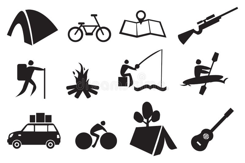 campa symbolsset stock illustrationer campa symbolsset stock illustrationer