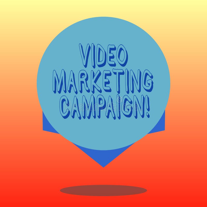 Campagna di marketing del testo della scrittura video Significato di concetto che valuta il beneficio del cerchio di colore digit illustrazione vettoriale