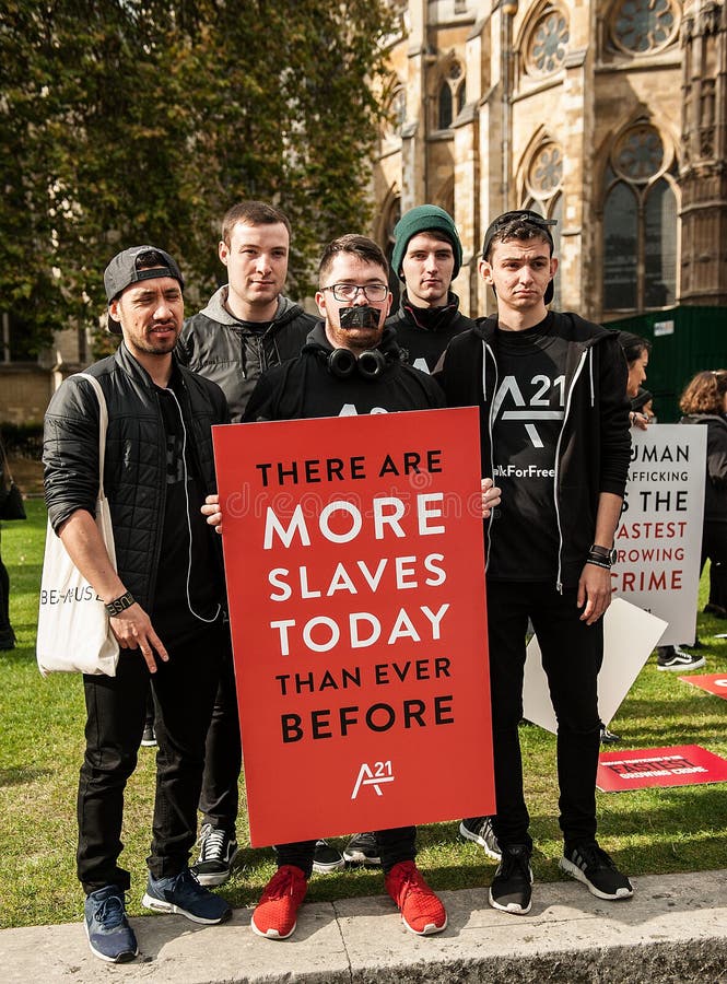 The A21 Movement Campaign Against Human Trafficking And Slavery Editorial Stock Image Image