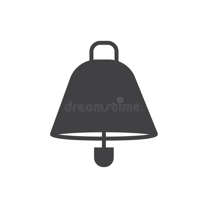 Campana alerta de la alarma del símbolo de la muestra del vector del icono de la campana libre illustration Campana alerta de la alarma del símbolo de la muestra del vector del icono de la campana libre illustration