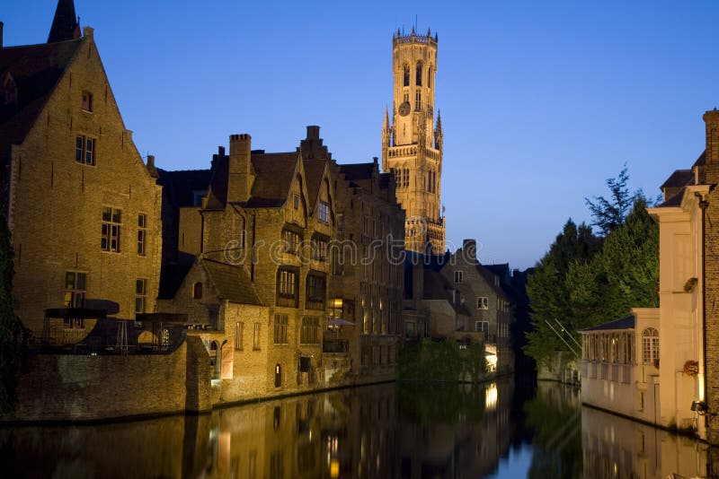 Campanile e canali di Bruges