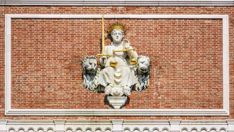 Campanile of St. Mark`s Cathedral in Venice, Italy