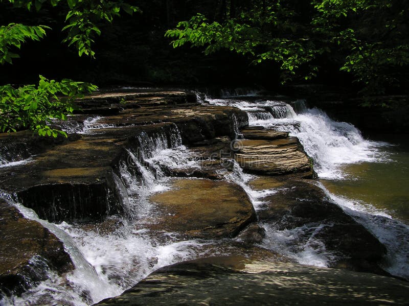 Campbell-Nebenfluss-Fälle, Lager-Nebenfluss-Nationalpark, West Virginia