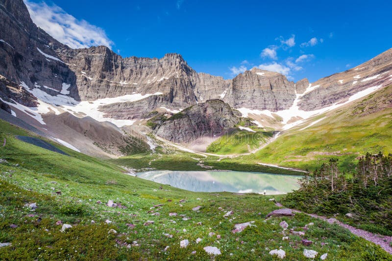 Campeggio del lago cracker, Glacier National Park, Montana
