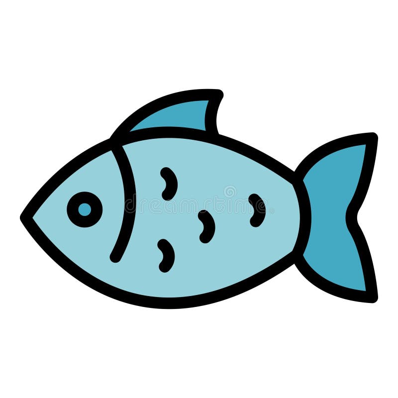 Campeggio Icona pesce piatta royalty illustrazione gratis