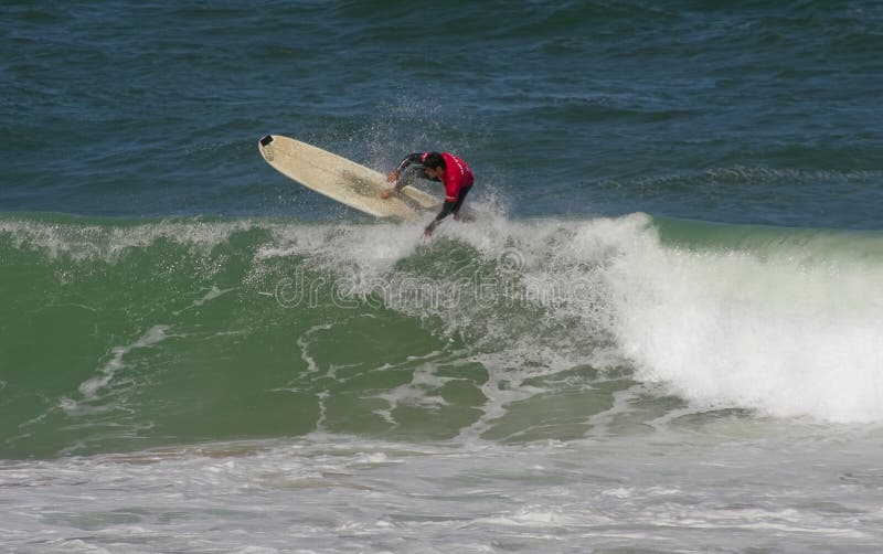 Campeonato português de Longboard, Joao Brogueira imagens de stock Campeonato português de Longboard, Joao Brogueira imagens de stock