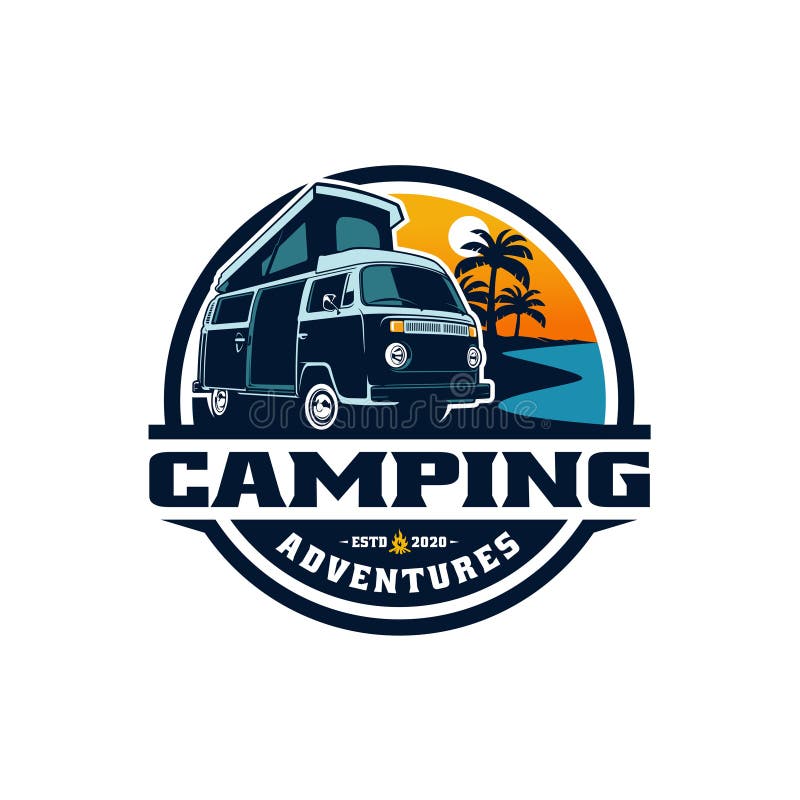 SUV Car, Adventure Camper Truck Illustration Logo Vector Stock Vector ...