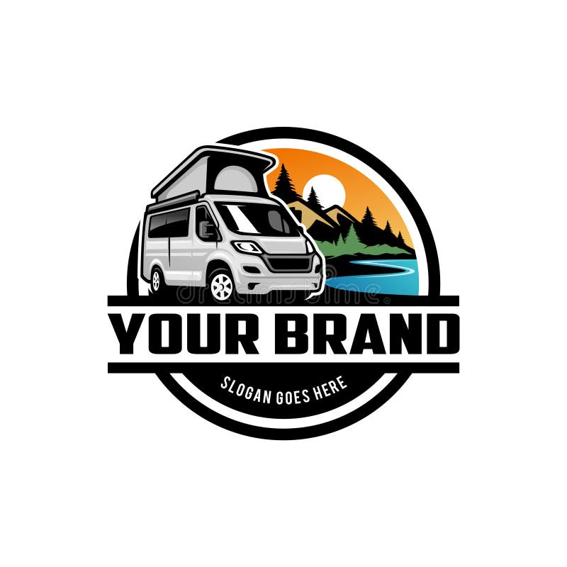 SUV Car, Adventure Camper Truck Illustration Logo Vector Stock Vector ...