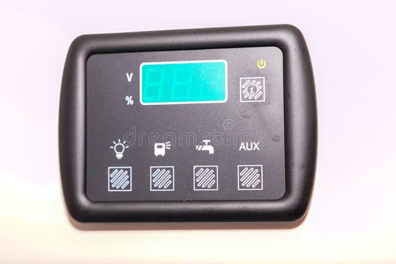 Camper Van Motorhome Modern Control Panel Camper Interior for Water