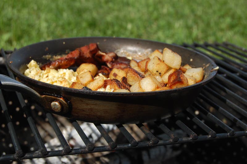 Campfire Breakfast stock image. Image of camp, cooking 72497115