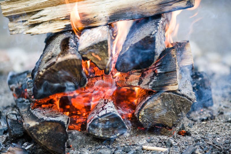 Campfire stock image. Image of forest, macro, barbecue 88428825