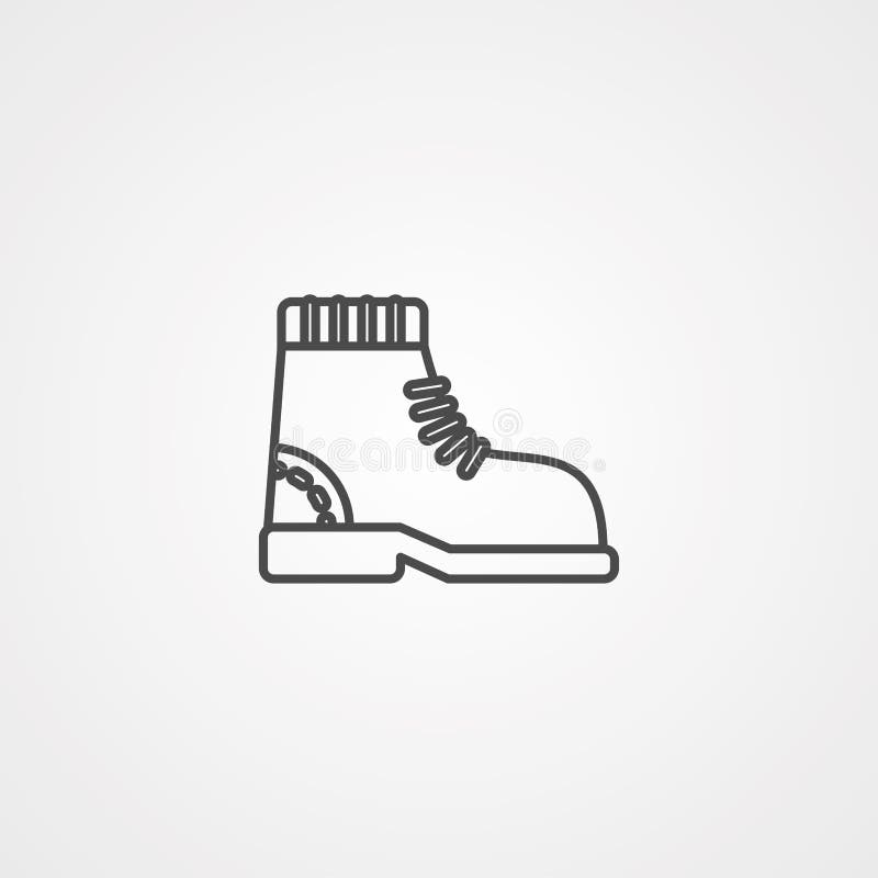 Boot Vector Icon Sign Symbol Stock Vector - Illustration of comfortable ...