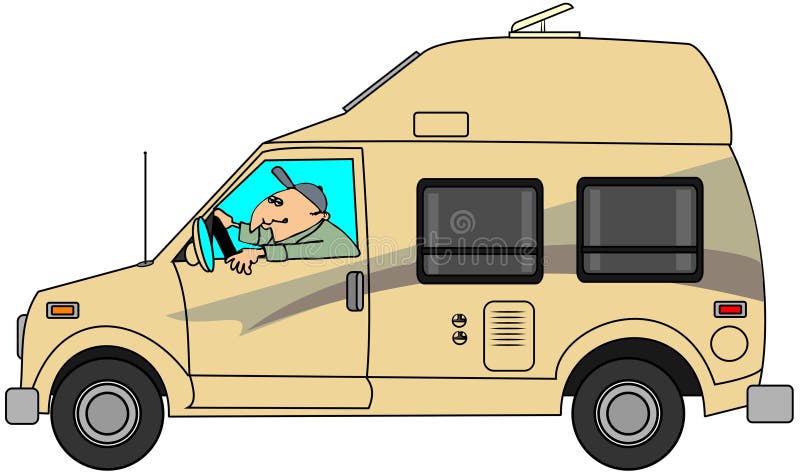 Camping-car illustration libre de droits Camping-car illustration libre de droits
