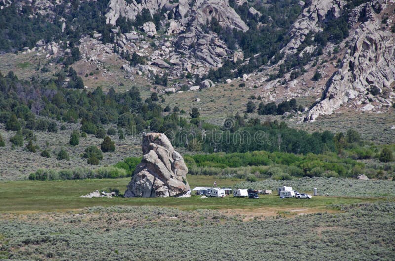 Camping in the City of Rocks Stock Image Image of rocks, states 42222983