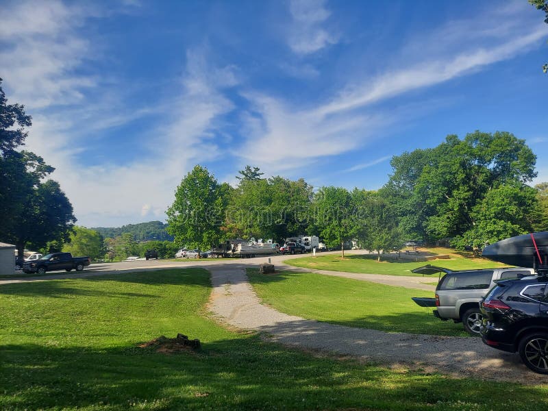 Camping Douglas Lake Pigeon Sevier County Tennessee Editorial