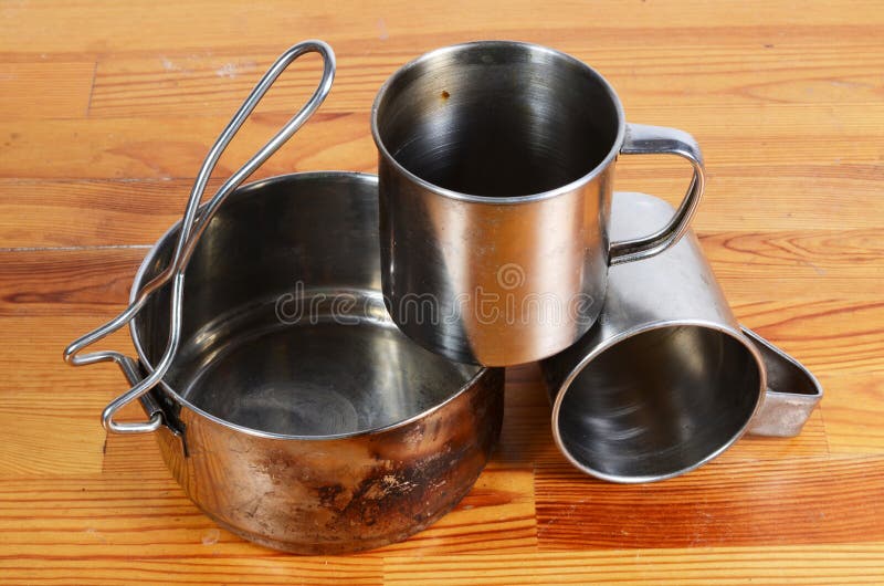 Camping kitchenware stock photo. Image of hiking, iron 41972258