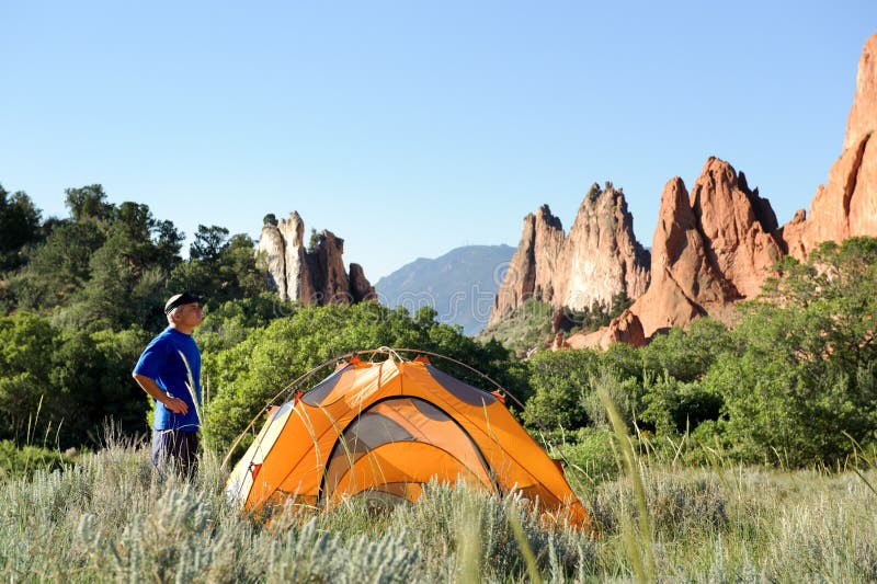 Camping Out In Tent Stock Image Image Of Tent Camp 16259517