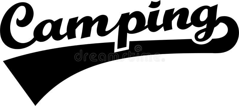 Camping word cloud stock vector. Illustration of outdoor - 146136280