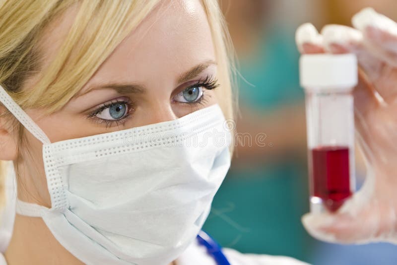 Campione di sangue fotografie stock Campione di sangue fotografie stock