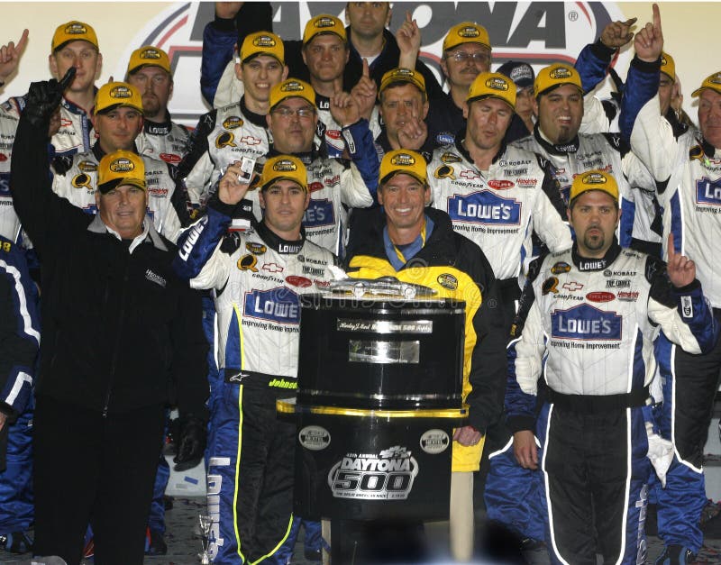 Campione Jimmie Johnson di NASCAR fotografia stock Campione Jimmie Johnson di NASCAR fotografia stock