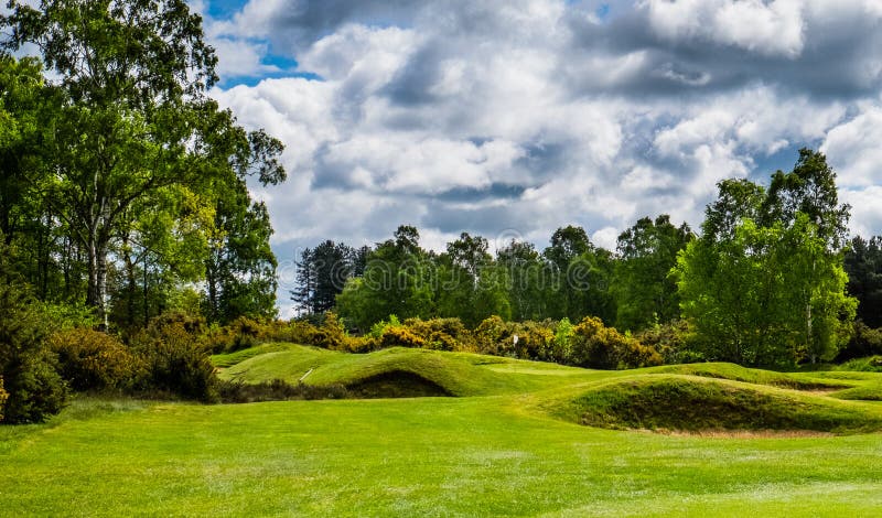 Campo da golf immagini stock Campo da golf immagini stock