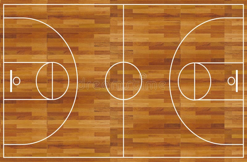 Campo da pallacanestro royalty illustrazione gratis Campo da pallacanestro royalty illustrazione gratis
