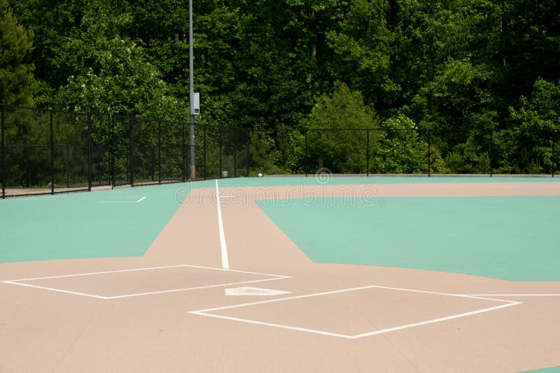 Campo de basebol para os enfermos imagem de stock Campo de basebol para os enfermos imagem de stock